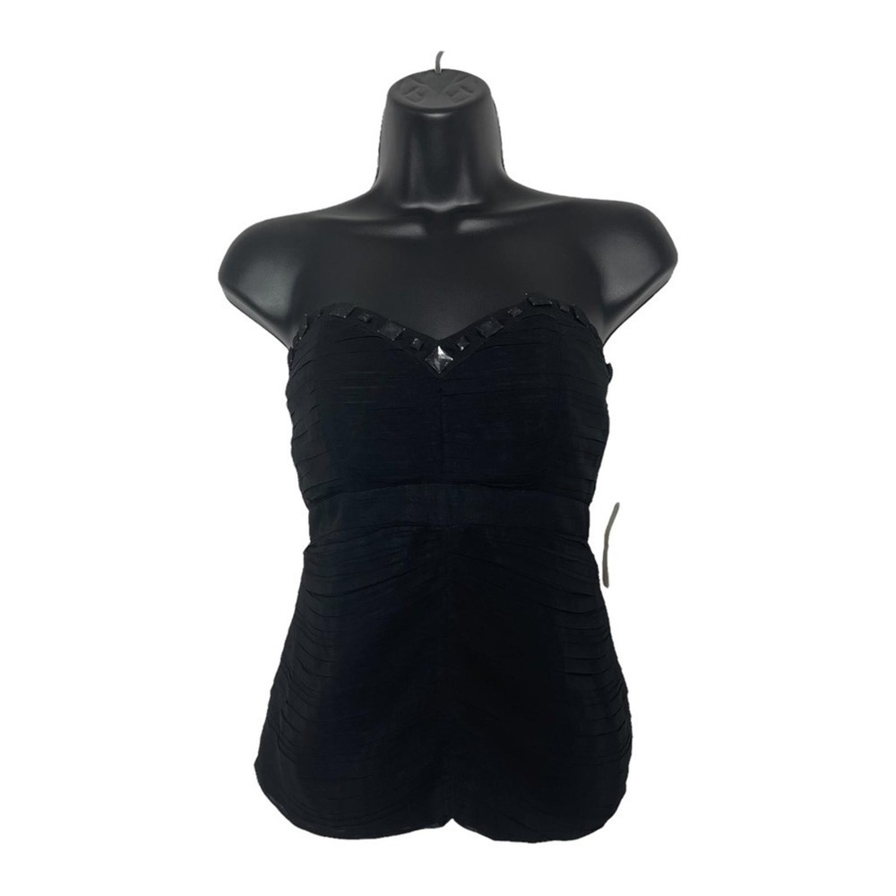 Black Strapless Corset Top | Goth Glam Dark Romance Vintage Glam